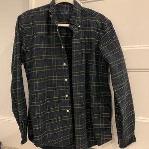 ralph lauren plaid button up shirt size: m